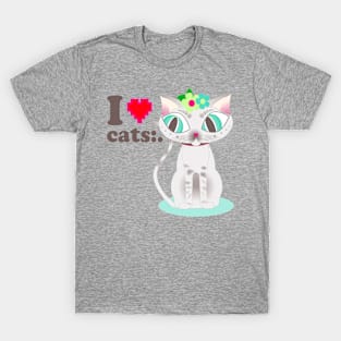 I love Cats:. T-Shirt